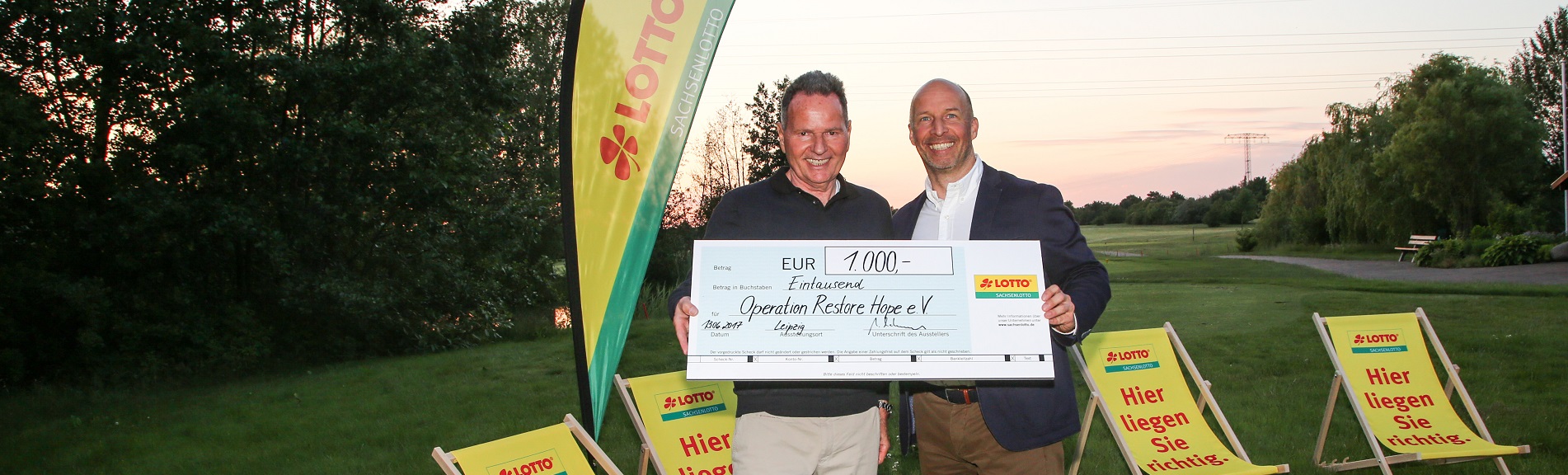 sachsenlotto spende an operation restore hope