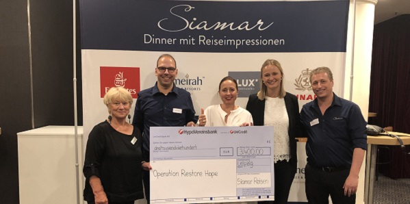 Siamar Reisen als Hauptsponsor der Operation Restore Hope